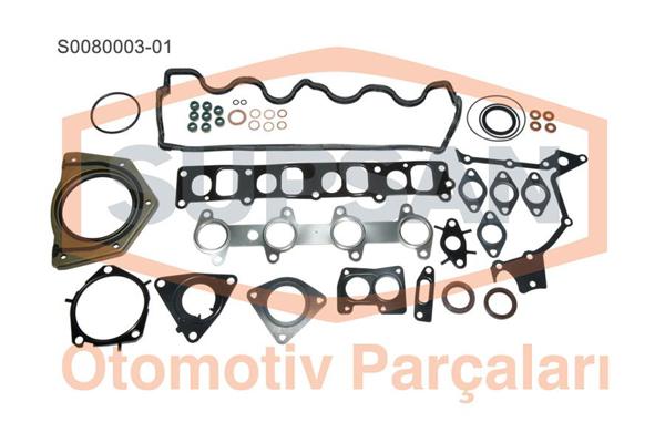 SUPSAN S008000301 | Tam Takım Conta (Keçeli Skc Lı) Fiat Doblo Marea 19 Mltj 16V 19 JTD