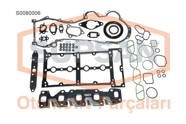 SUPSAN S0080006 | Conta Takımı Fiat Doblo Palio Albea Punto 1.3 JTD/CDTI Euro4 Keçe+Skc