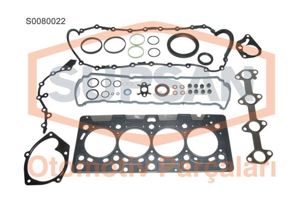 SUPSAN S0080022 | Motor Takım Contası (Full) Keçeli Kangoo Clio Megane Nissan Qashqai Note Micra Juke 1,5 DCI (K9k)