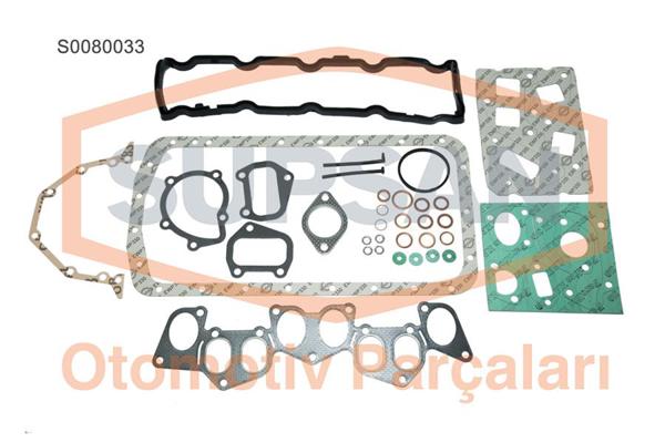 SUPSAN S0080033 | Motor Takım Contası (Keçesiz) Silindir Kapaksız (Peugeot: Partner 1.9D Xud7 / Xud9 / 9A Te / Tf)