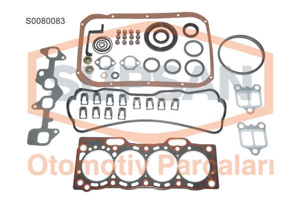 SUPSAN S0080083 | Motor Takım Conta Toyota Corolla 1.3 12 Valf Karburatorlu 2E Motor 1988-1998 Ae92-Ae100-Ae101 Kasa