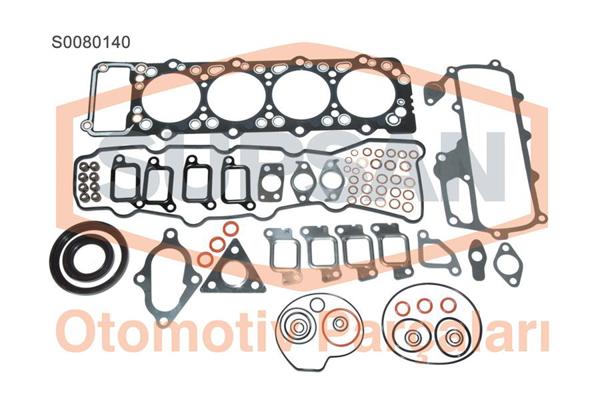 SUPSAN S0080140 | Tam Takım Conta Mitsubishi Canter Fuso Pajero 4M40 4M40t Fe511 Fe531