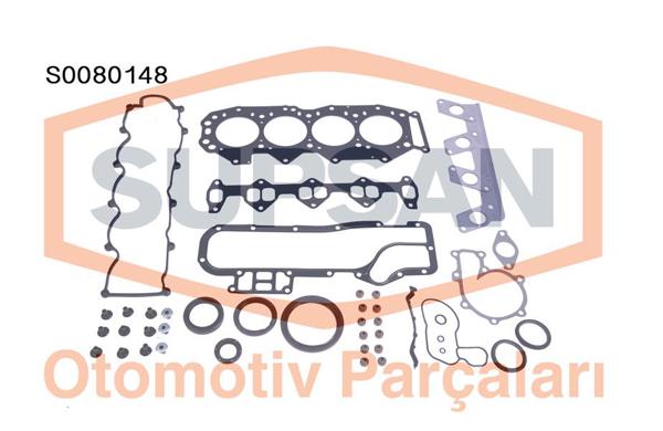 SUPSAN S0080148 | Tam Takım Conta Keçeli Subap Lastikli Skclı (Mazda: 2500 Wl-T)-Ford: Ranger 2500 12V / Wl-T)