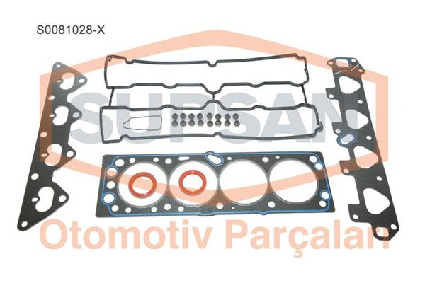 SUPSAN S0081028.X | Üst Takım Conta Keçeli Subap Lastikli Skclı (Opel: Vectra Astra 16V 1.4I 1.6I)