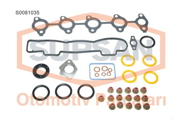 SUPSAN S0081035 | Üst Conta Takım Keçeli Skc Sız (Peugeot: 206 / 307 / 406 1.6 HDI 16V Dv6 Ford: Focus 1.6 TDCI 16V)