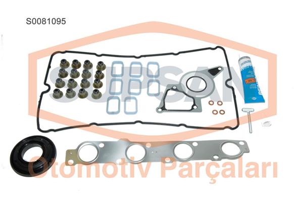 SUPSAN S0081095 | Üst Takım Contası Keçeli-Subap Lastikli-Skc Sız (Peugeot: Boxer III 2.2Dt 100-120Hp)