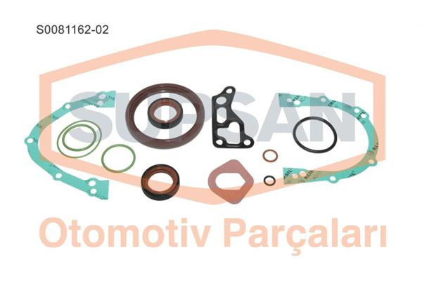SUPSAN S008116202 | Alt Takım Conta Keçeli Volkswagen Transporter T4 1.9D ABL 7mm