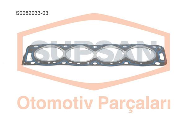 SUPSAN S0082033-03 | Silindir Kapak Contası Partner Berlingo Boxer Jumper P405 P205 Zx Xud9 1.9D (83mm 3 Çentik 1,44mm)