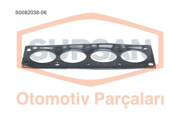 SUPSAN S0082038-06 | Silindir Kapak Contası 1,40mm 6 Centık Connect 1.8 TDCI 02-13 Focus 1.8 TDCI 98-04