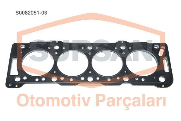 SUPSAN S0082051-03 | Silindir Kapak Contası 82.20mm Partner 206 306 Berlingo Xsara Scudo Dw8 Dw8b (3+2) 1.34mm
