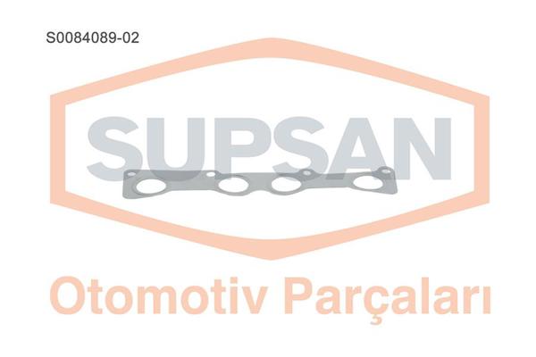 SUPSAN S0084089-02 | S008408902 / Egsoz Manifold Contası (Çelik) Logan 1.4 8V / 1.6 8V (K7m 750 K7j 710) / | 5 Adet