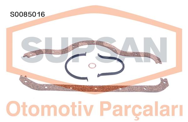 SUPSAN S0085016 | Conta Karter Kaucuklu Mantar Ve Lastik Renault R9 R19 R12 Megane Clio Kango 1.4