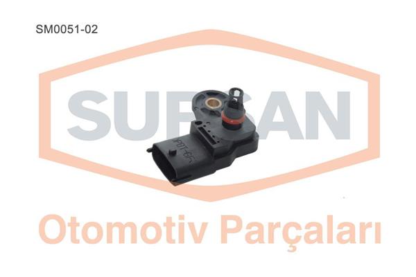 SUPSAN SM005102 | Basınç Sensörü Opel Vectra 20I 16V 22 16V Corsa D 13 16V CDTI Sıgnum 19 CDTI (Oval Soket)