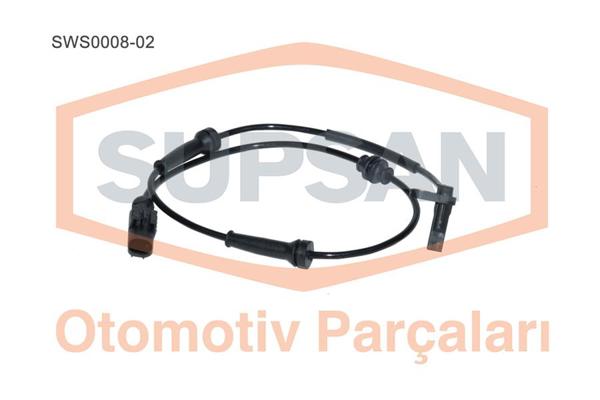 SUPSAN SWS0008-02 | ABS Sensörü Ön 07-Linea-Fiorino 1.3Mjt-1.4-1.6Mjt