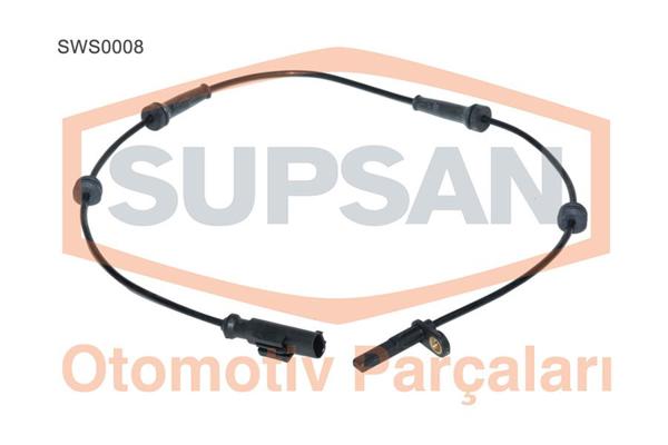 SUPSAN SWS0008 | ABS Sensörü Arka Sol-(Fiat: Fiorino 1.3-1.4 07-/ Fiat: Linea 1.3-1.4 07 -