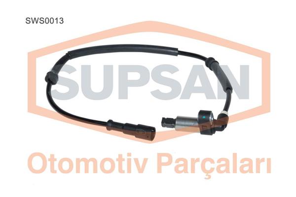 SUPSAN SWS0013 | ABS Sensörü Renault Megane 14 16V 16 16V 19 D F8q 622 / 784 K4m 702 K4j 714 / 750 (Yuvarlak Soket)