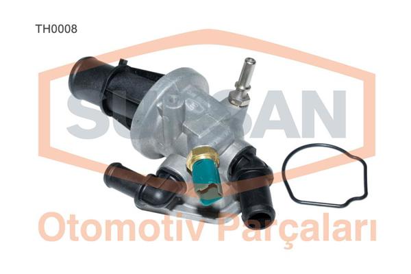 SUPSAN TH0008 | Termostat 88°C Fiat Albea/Palio/Doblo/Corsa C/Combo/Meriva/Astra/Tigra 1.3 CDTI JTD Z13DT