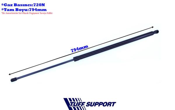 TUFFSUPPORT 610131 | Bagaj Amortisörü 10-Doblo