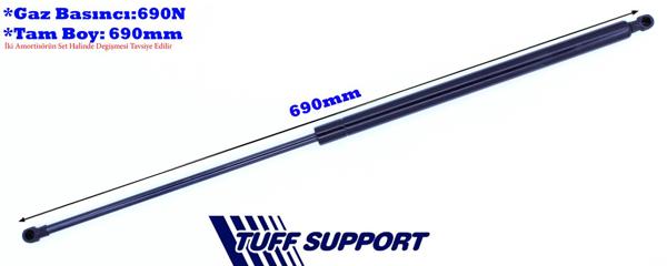 TUFFSUPPORT 610421 | Bagaj Amortisörü Kangoo 00> Gazlı