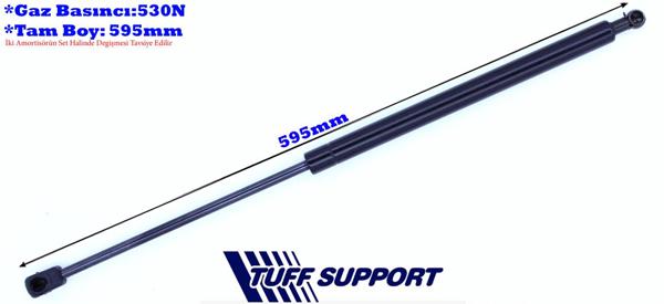 TUFFSUPPORT 611237 | Bagaj Amortisörü Laguna Laguna Sedan 94 > 01 Laguna I Sedan 94 > 01