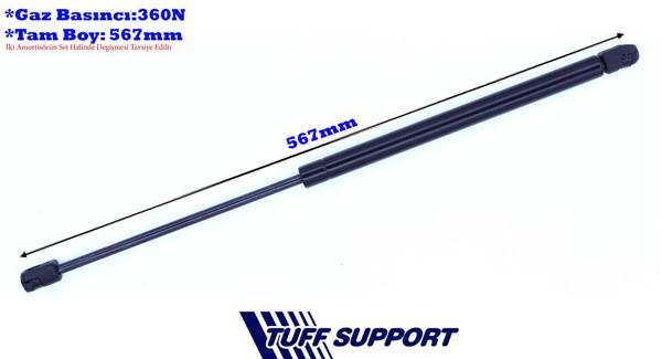TUFFSUPPORT 611623 | Bagal Amortisörü 01-06 Civic.Hb 3Kapı