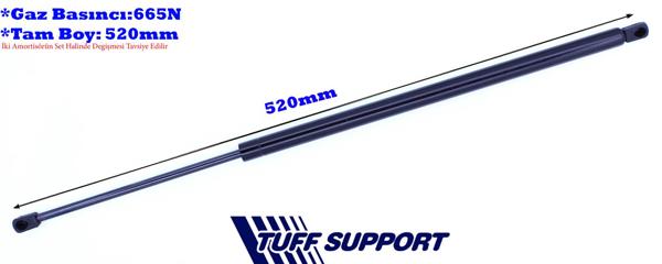 TUFFSUPPORT 612186 | Bagaj Amortisörü Renault Megane II Scenic 03 -
