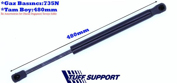 TUFFSUPPORT 612886 | Bagaj Amortisörü Megane III Grandtour
