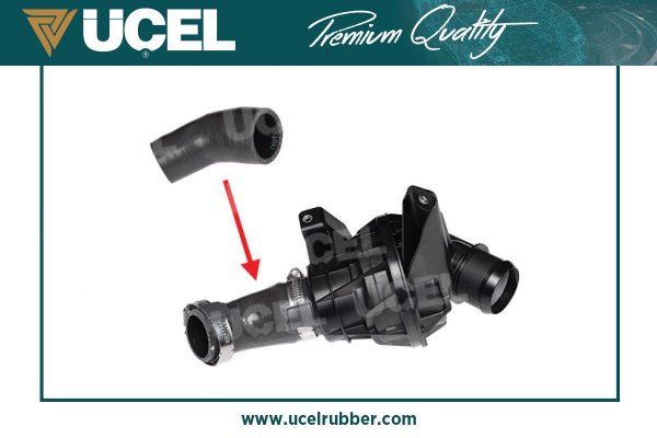 ÜÇEL S52539 | Turbo Hortumu Plastik Boru Harıç Peugeot Bipper Citroen Nemo