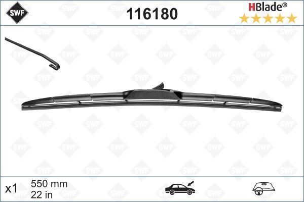 VALEO 116180 | Silecek Süpürgesi Ön X470 2017- Hibrid