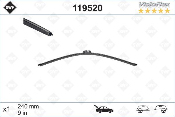 SWF 119520 | Mini Cooper F60 Arka Silecek 24Cm