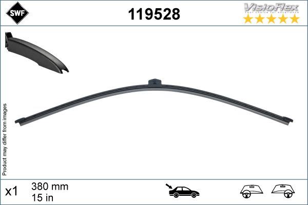 VALEO 119528 | Silecek Süpürgesi Arka 380 mm A1 A4 A7 Q5 Q7