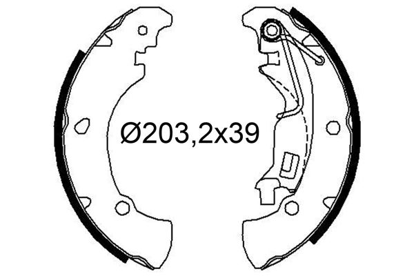 VALEO 564250 | Arka Pabuç Balata Opel Corsa D
