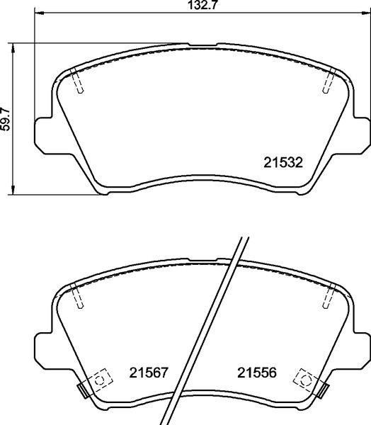 VALEO 670210 | Fren Balatası Ön Hyundai i30 1.4 11 / 16-Kia Ceed 1.4 03 / 18 -