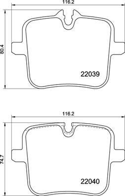 VALEO 670265 | Fren Balata Arka 10-5-Seri (F10-F11-F90-G30) 7-Seri (G11-G12) X3-X4-X5-X6-X7
