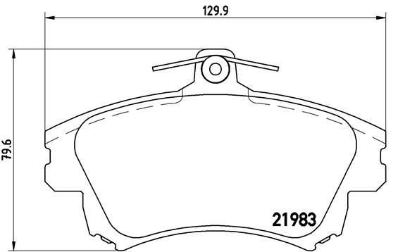 VALEO 670493 | Fren Balata Ön Mitsubishi Carisma 1.6 96-00 / Volvo S40-V40 98-04 / Colt 04-