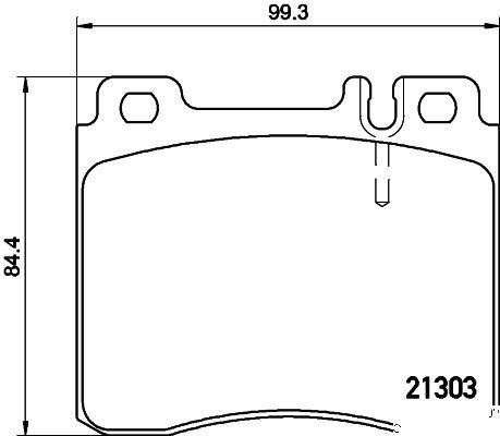 VALEO 670688 | Fren Balatası Ön Mercedes W140 S-Class C140 W124