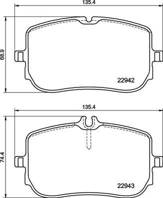 VALEO 670711 | Fren Balatası Ön Mercedes W177 A220 2.0 W247 B220 2.0/2.0D C118 H247