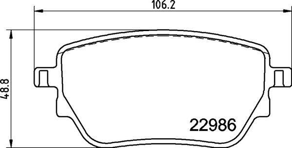 VALEO 670749 | Fren Balatası Arka A180 2018 C118 CLA 200 W247 B180 D