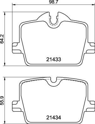VALEO 671172 | Fren Balatası Arka BMW G20 G22 Toyota Supra (Db_) 3.0-2.0 19 >