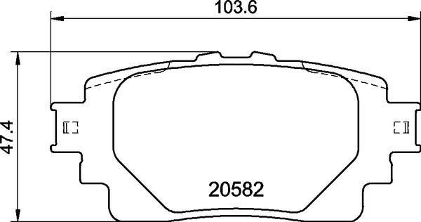 VALEO 671740 | Balata Fren Arka- (Toyota: Rav4 2018 -)