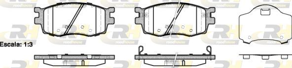 ROADHOUSE 21208.02 | Fren Balatası Accent III Mc 10 05 -