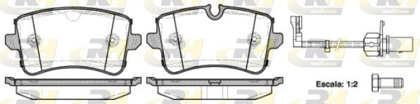ROADHOUSE 21343.10 | Fren Balatası Arka Vag Audi A6 (4G2) A6 Avant (4G5) 11 >