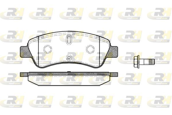 ROADHOUSE 2840.10 | Fren Balatası Ön Peugeot 206-207-208-2008 307 Partner Cit. C2-C3-C4 Berlingo Opel Corsa F Croslandx