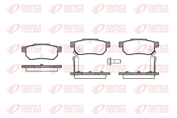 REMSA 0233.02 | Fren Balatası Accord III Ca4 Ca5 11 85-12 89