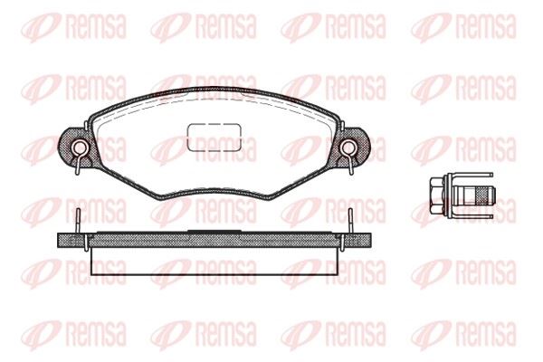 REMSA 0643.10 | Fren Balatası 206 2A C Sw CC 09 98-04 06
