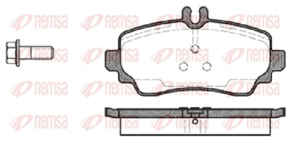 REMSA 0650.00 | Fren Balatası A Class W168 07 97-08 04
