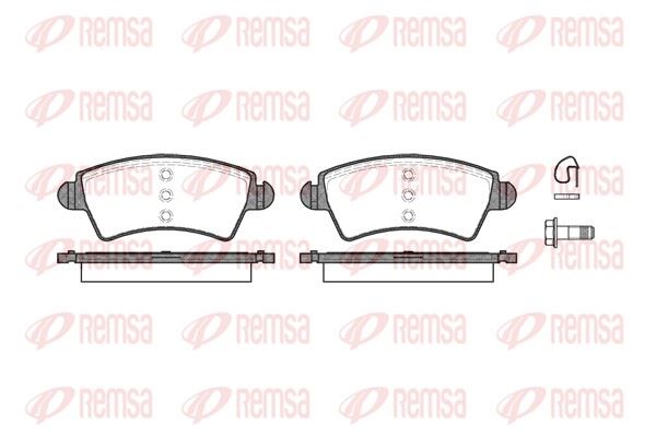 REMSA 0726.10 | Fren Balatası 206 2A C Sw CC 09 98-04 06