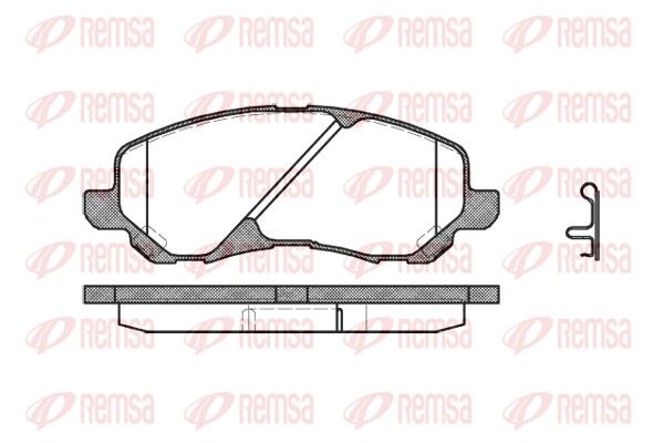 REMSA 0804.02 | Fren Balatası Eclıpse II D3_ 12 95-04 99