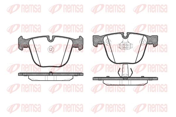 REMSA 0892.00 | Fren Balatası 3 Series E90 E91 E92 E93 Berlin