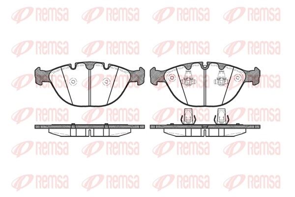 REMSA 0958.00 | Fren Balatası X5 E53 05 00-01 07